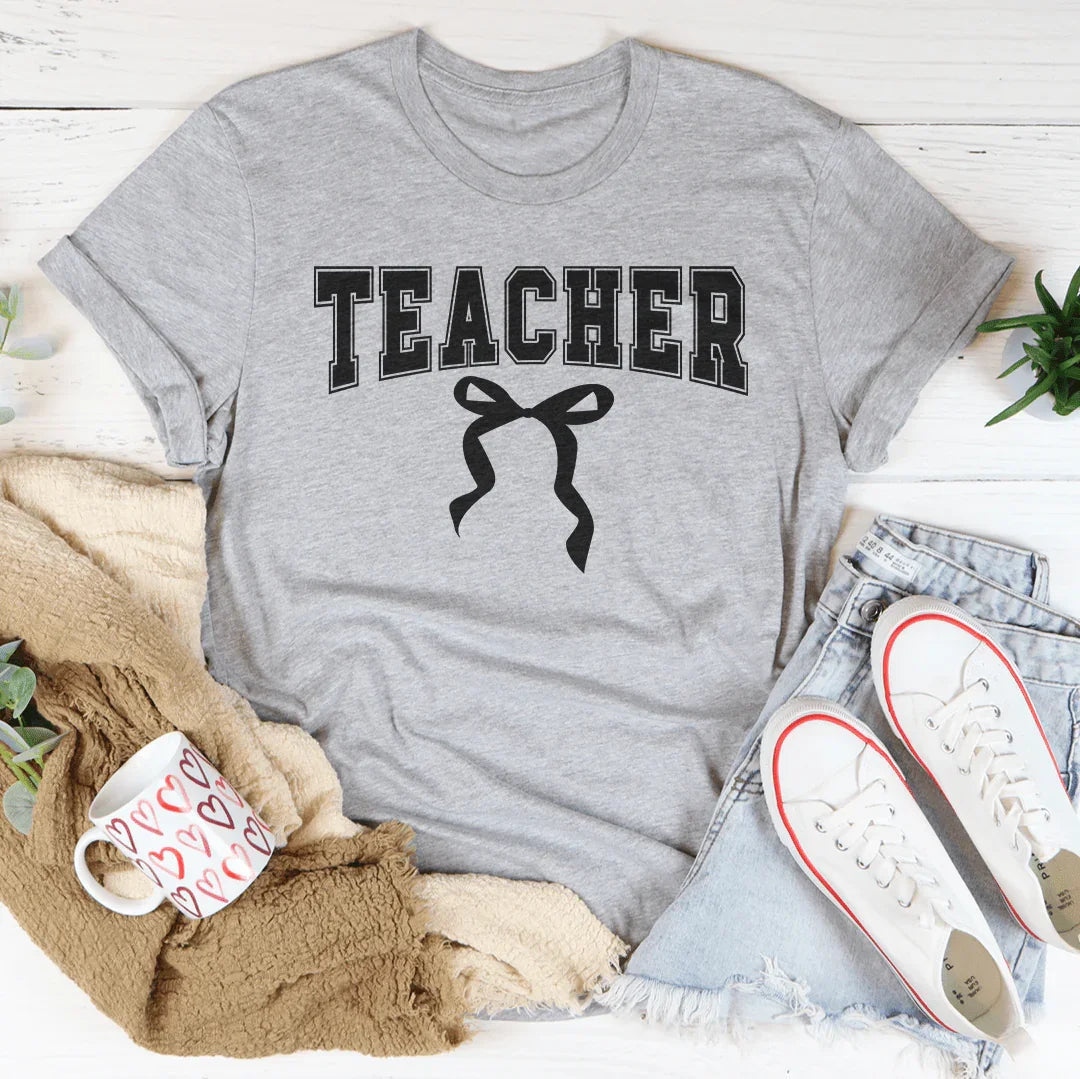 Teacher Bow Tee